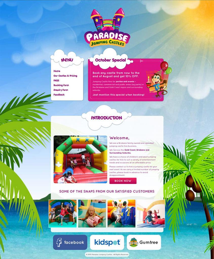 Jumping-Castle-Website-Design