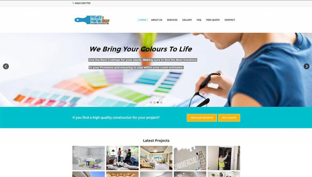 Premier-Painting-Group-Website-Design