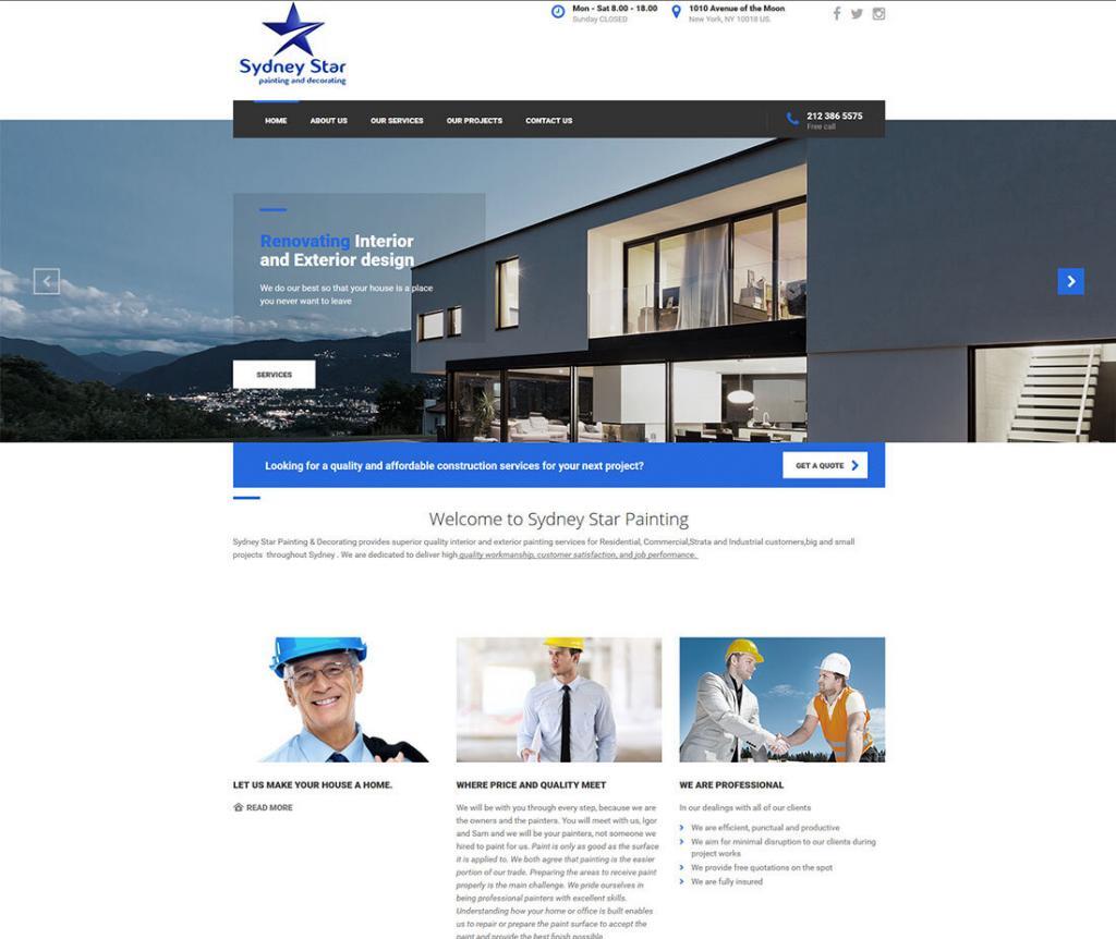 Sydney-Star-Painting-Website-Design