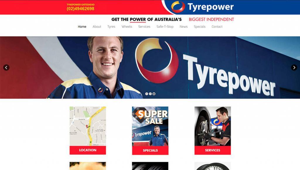 Tyre Power Website Design
